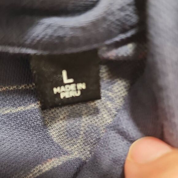 Travis Mathew Magnum Short Sleeve Polo T-Shirt Men's Size Large Blue With Floral - Picture 7 of 16